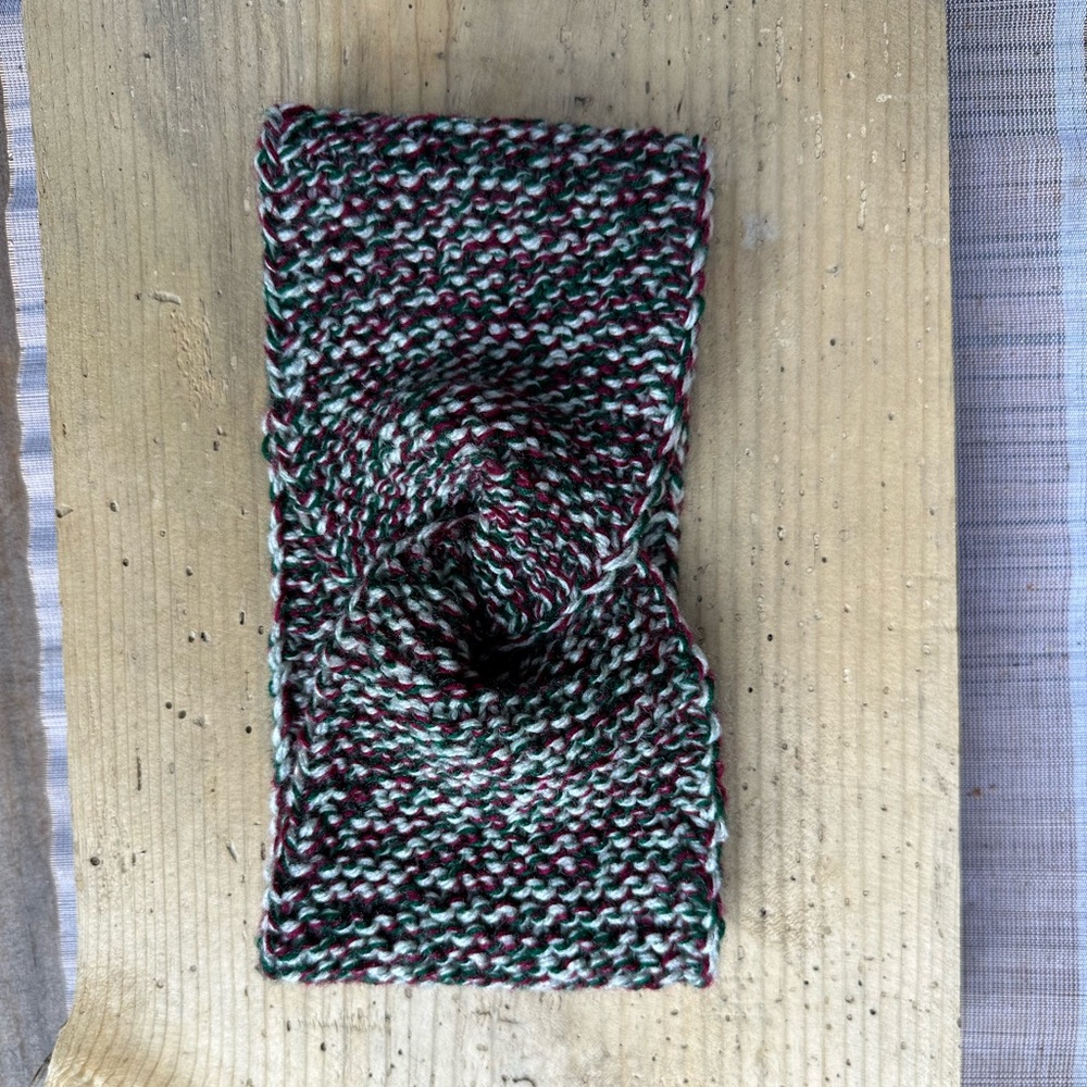 Hand knitted head band